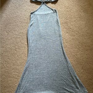 Sleeveless Maxi Dress in Heather Gray